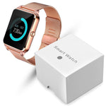 Smart Watch LED Multifunção / Pulseira em Aço Inoxidável
