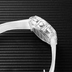 Relógio Transparente Quartzo Sport Fashion / à Prova D'água